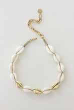Load image into Gallery viewer, Triple Gold Cowrie Choker Necklace