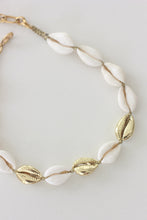 Load image into Gallery viewer, Triple Gold Cowrie Choker Necklace