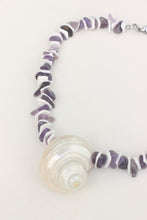 Load image into Gallery viewer, Amethyst Shelly Turbo Necklace