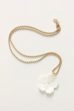 Load image into Gallery viewer, Carved Mother of Pearl Necklace (big pendant)
