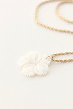 Load image into Gallery viewer, Carved Mother of Pearl Necklace (small pendant)