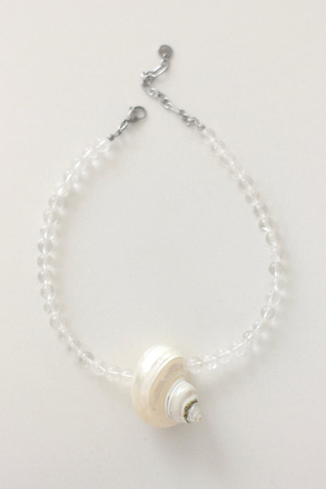 Crackle Quartz Turbo Necklace