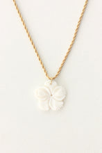 Load image into Gallery viewer, Carved Mother of Pearl Necklace (small pendant)