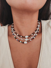 Load image into Gallery viewer, Tiger Eye &amp; Pearls Necklace