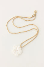Load image into Gallery viewer, Carved Mother of Pearl Necklace (small pendant)