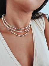 Load image into Gallery viewer, Pearls + Peridot Necklace
