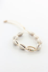 Gold Cowrie Bracelet (beige)