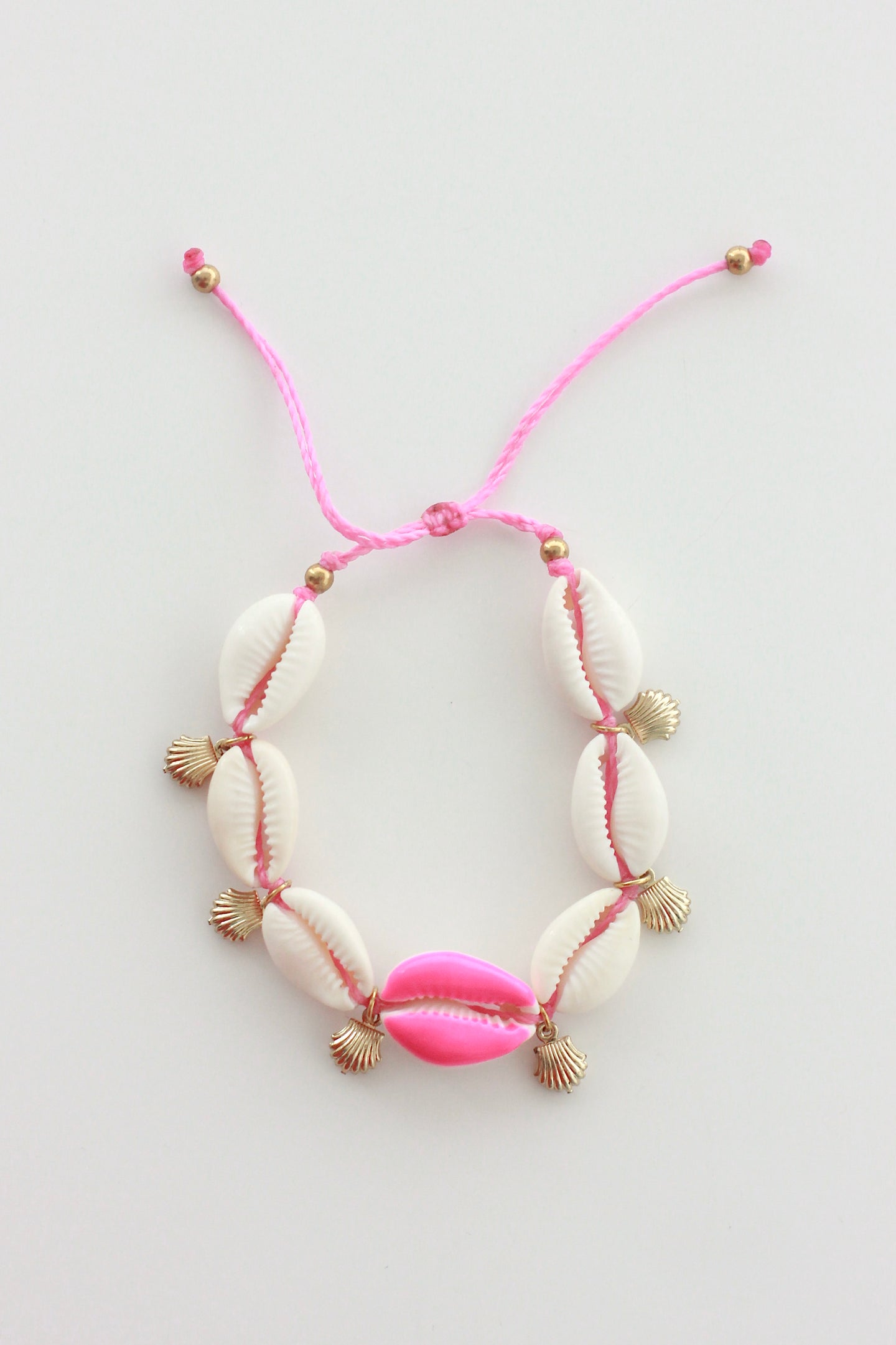 Pink Cowrie Bracelet