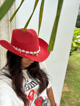 Load image into Gallery viewer, Cowrie Hat Band &amp; Necklace + FREE RANDOM HAT