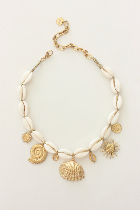 Sunkissed Shell Cowrie Choker Necklace