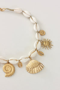 Sunkissed Shell Cowrie Choker Necklace