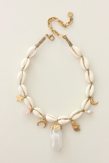 Serenity Cowrie Choker Necklace