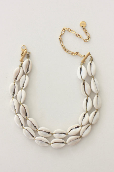 Double Cowrie Necklace