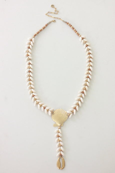 The Original Cowrie Belt with Gold Shell