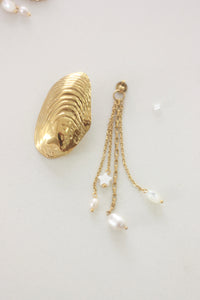 Celestial Big Oyster Earrings