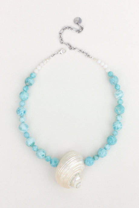 Larimar Turbo Necklace