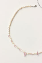 Load image into Gallery viewer, Pearls and Strawberry Quartz Necklace