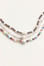 Load image into Gallery viewer, Mixed Agate and Pearls Necklace