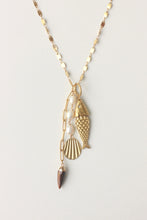 Load image into Gallery viewer, Glowing Fish Tiger Eye Necklace