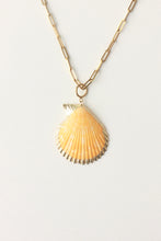 Load image into Gallery viewer, Mar y Alma Paperclip Necklace (orange)