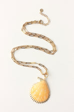 Load image into Gallery viewer, Mar y Alma Paperclip Necklace (orange)