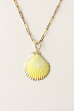 Load image into Gallery viewer, Mar y Alma Paperclip Necklace (yellow)