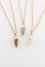 Load image into Gallery viewer, Natural Stone Pointed Necklace