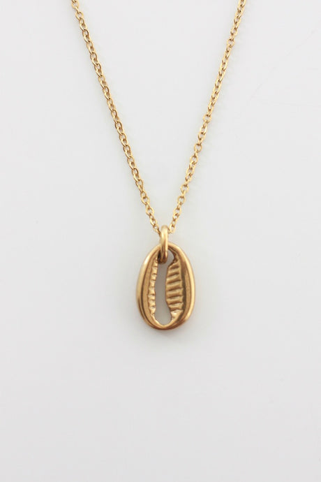 Golden Cowrie Shell Necklace