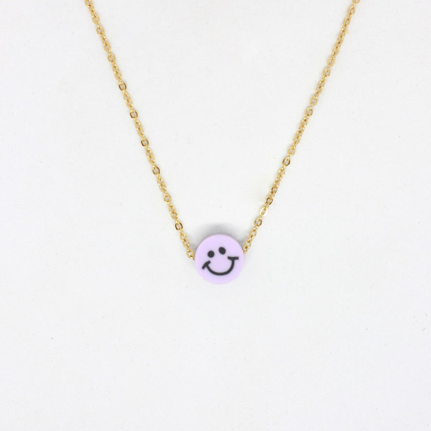 Rubber Happy Face Necklace