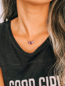 Amethyst Chips Necklace