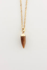 Natural Stone Pointed Necklace