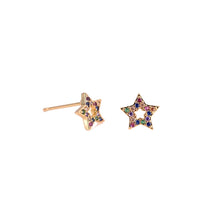 Load image into Gallery viewer, Zircon Star Stud Earrings