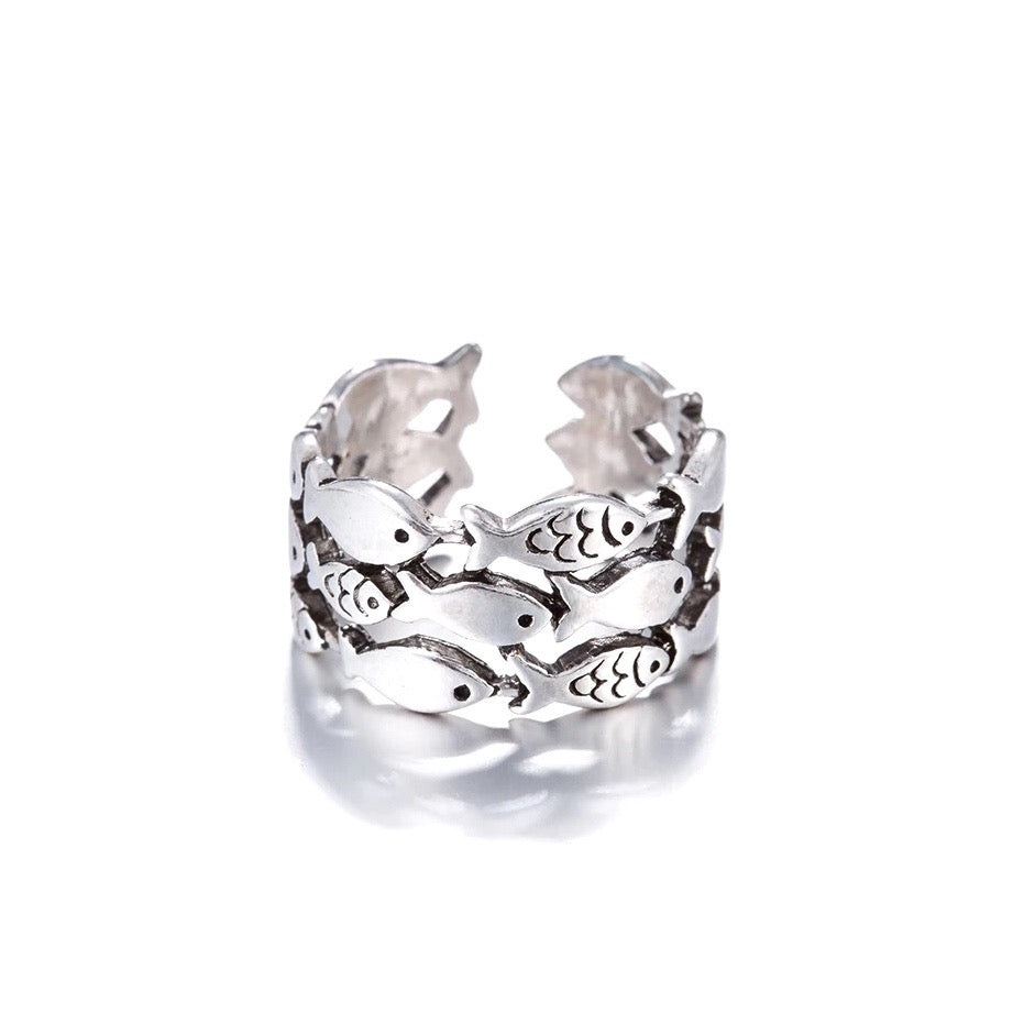 Fish Me Up 925 Sterling Silver Ring 3.0