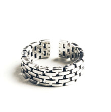Load image into Gallery viewer, Mesh Pattern 925 Sterling Silver Ring