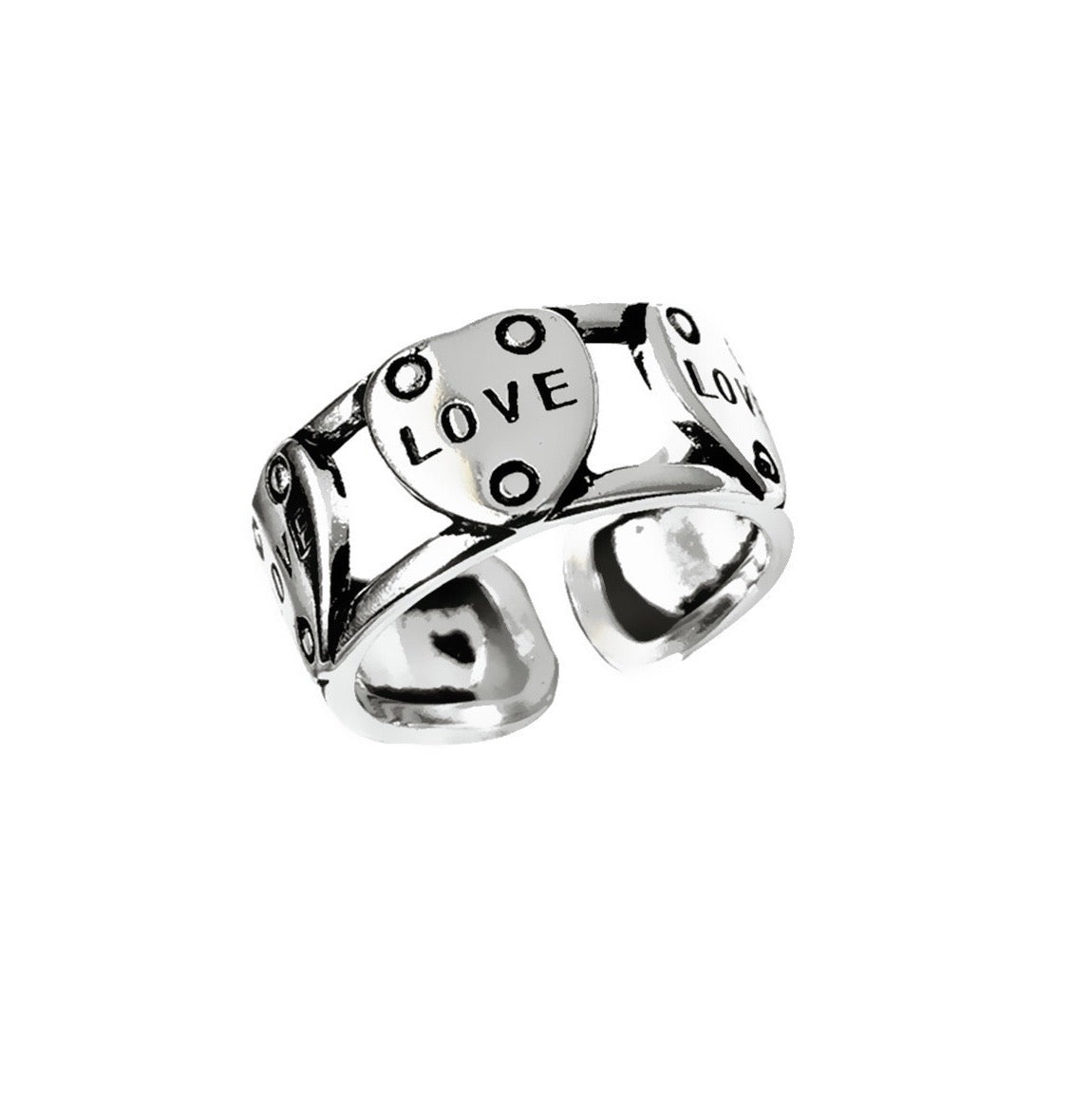 Love, love, love, love 925 Sterling Silver Ring