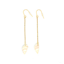Load image into Gallery viewer, Long Snail Earrings 2.0