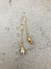 Load image into Gallery viewer, Long Snail Earrings