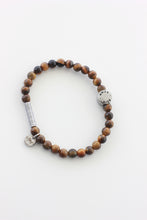 Load image into Gallery viewer, Soñar, Vivir, Amar, Reír Bracelet (Tiger&#39;s Eye beads)