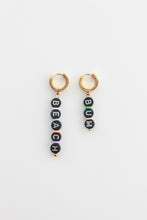 Load image into Gallery viewer, Black Acrylic Letter Earrings