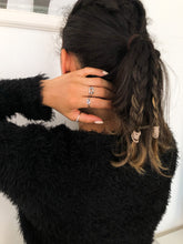 Load image into Gallery viewer, Double band Pretzel Heart 925 Sterling Silver Ring