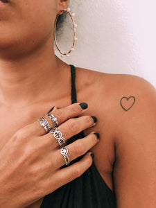 Happy Face 925 Sterling Silver Ring 1.0