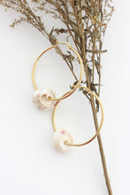 Load image into Gallery viewer, Puka Shell Hoop Earrings 1.0