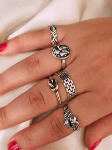Owl 925 Sterling Silver Ring