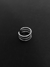 Load image into Gallery viewer, Three Band 925 Sterling Silver Ring
