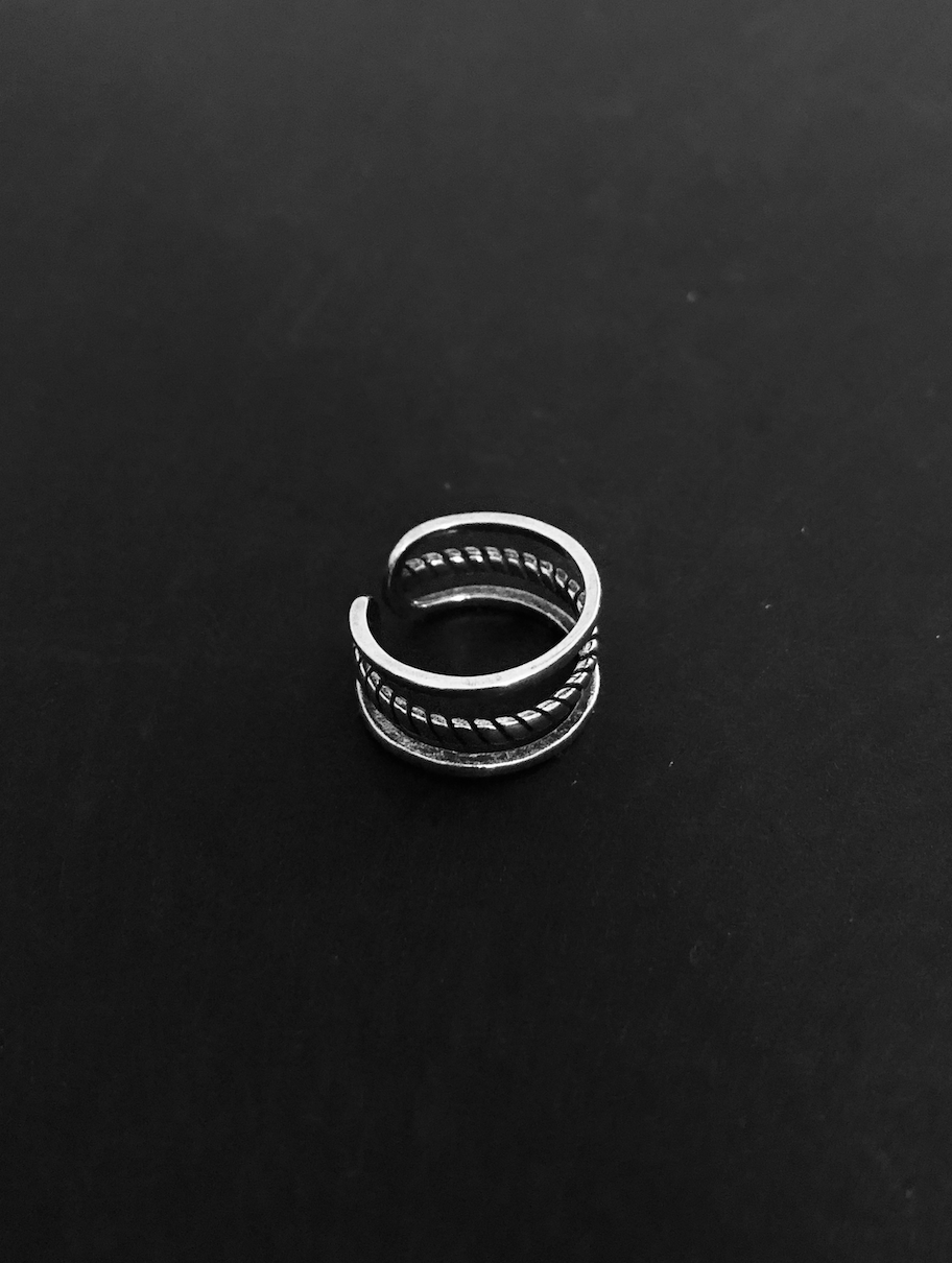 Three Band 925 Sterling Silver Ring