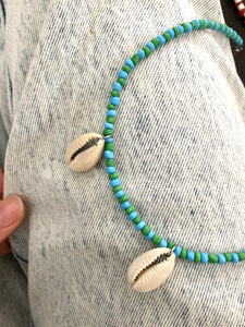 Magda Necklace (green and blue)