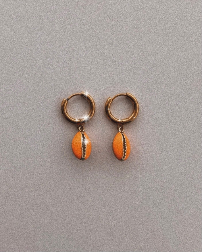 Valeria Earrings (neon orange)