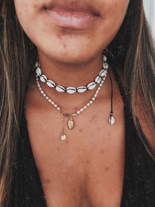The Mini Cowrie Choker (water resistant)